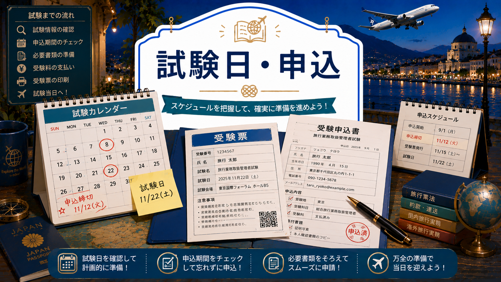 試験日・申込