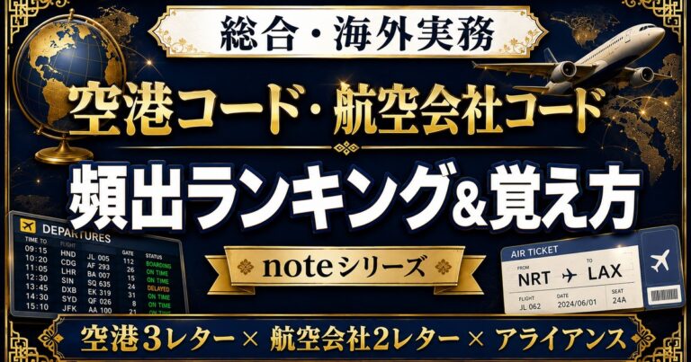 空港・航空会社コード(総合)